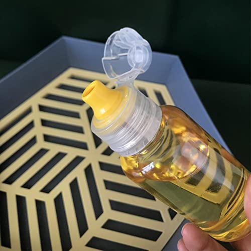 4-Pack Mini Honey Squeeze Bottles - Refillable Condiment Dispensers