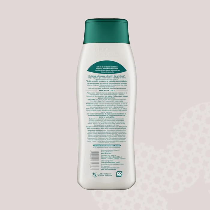 Maria Salome Dandruff Control Shampoo 400ML for Scalp Care