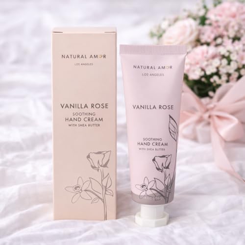 Natural Amor Rose Spa Gift Set for Women - 5-Piece Self Care Bath Box