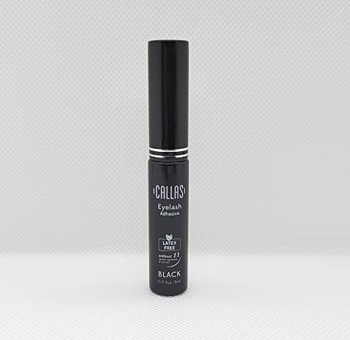 Callas Waterproof Latex-Free Eyelash Adhesive, Black, 0.17oz/5ml