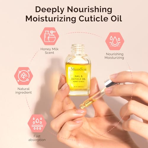 MelodySusie Milk & Honey Cuticle Oil - 25ML Nourishing Nail & Hand Care