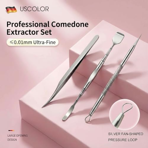 Professional 60PCS Stainless Steel Pimple Popper Tool Kit