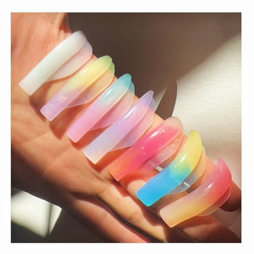 Neon Gradient Eyelash Perm Pads - 16 Silicone Lash Lift Rods