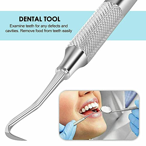 Dental Scaler & Tartar Remover Kit - Stainless Steel Teeth Cleaning Tools for Professionals & Home Use