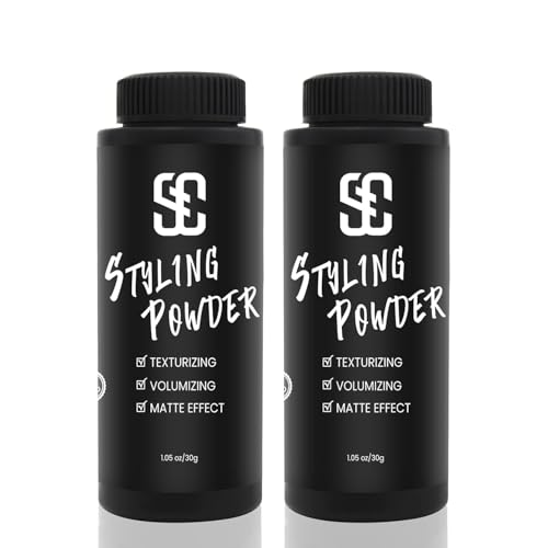 SOVONCARE Natural Hair Styling Powder for Men & Women, 2 Pack