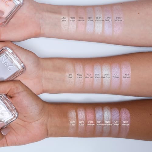 2aN Pure Glass Highlighter ND02 - Clear Radiant Glow Powder (0.8oz)
