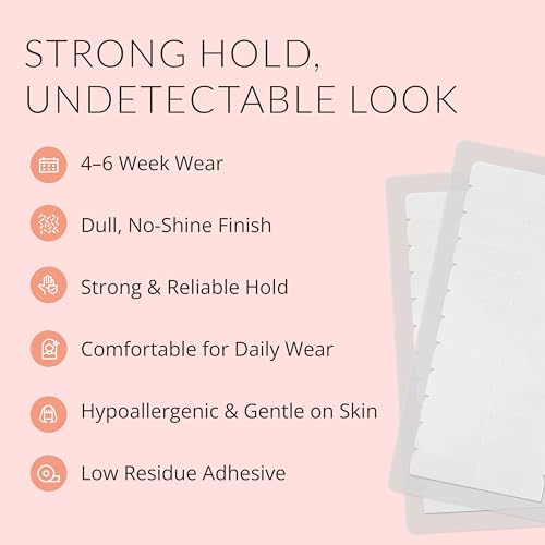 Beautify No-Shine Hair Extension Tape Tabs - 120 Double-Sided Adhesive for Secure Bonding