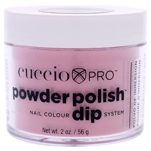 Cuccio Pro Powder Polish Dip - Rose with Shimmer - 2 oz Nail Dip System
