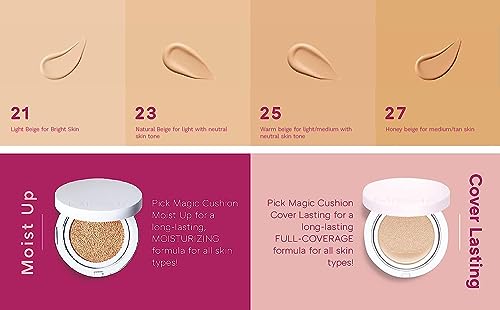 MISSHA Magic Cushion Foundation No.23 - Dewy Finish & Buildable Coverage