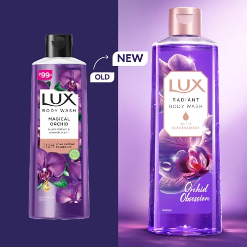 LUX Black Orchid Shower Gel with Juniper Oil - 245ml