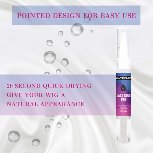 MATEPLEX Lace Wig Glue Pen - Invisible Hold, 5ml Travel Size - Variation 1