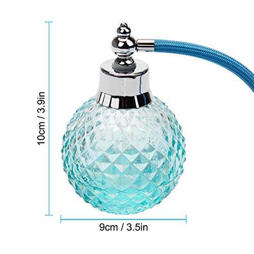 Coolrunner Vintage Refillable Perfume Bottle - 100ml Crystal Glass Atomizer