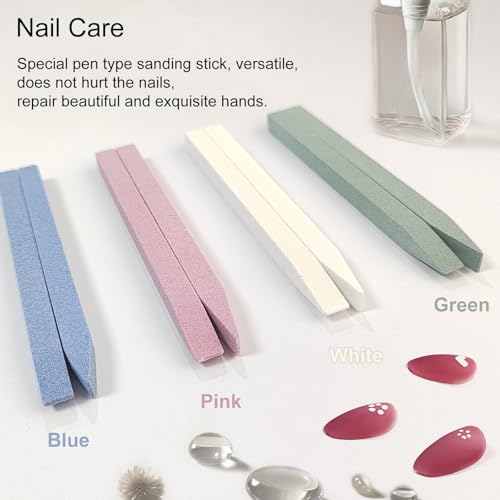 8-Piece Stone Nail File and Pumice Stone Set for Home & Salon