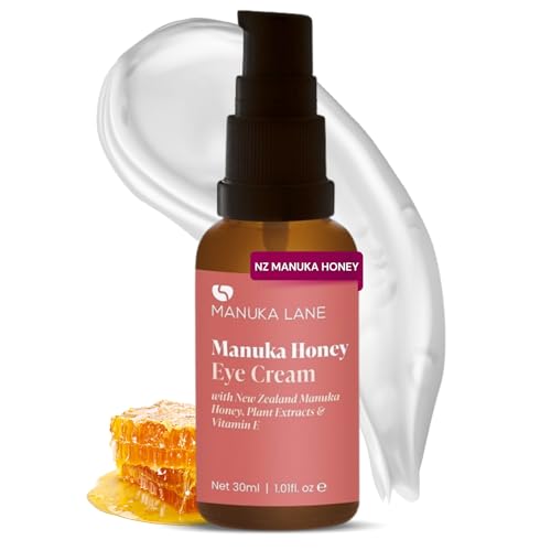Manuka Lane Natural Eye Cream with Manuka Honey & Eyebright – 1.01 Fl Oz
