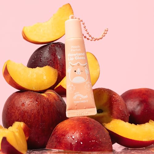 TONYMOLY x Squishmallows Howland Lip Gloss - Sheer Peach Tint Keychain