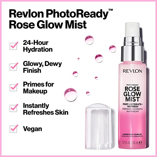Revlon PhotoReady Rose Glow Mist Primer & Hydrating Spray - 1.2 fl oz