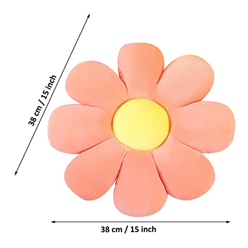 Flower Shaped Throw Pillow - Soft Plush Cushion for Home Decor