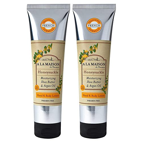 A LA MAISON Honeysuckle Moisturizing Lotion with Argan Oil & Shea Butter - 8 Oz, 2 Pack