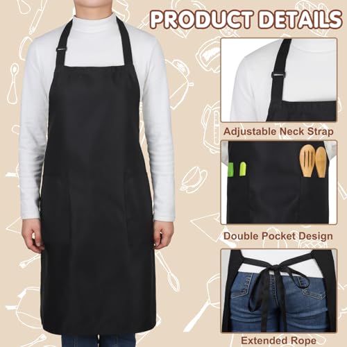 Adjustable Waterproof Chef Apron & Hat Set - 2 Pack