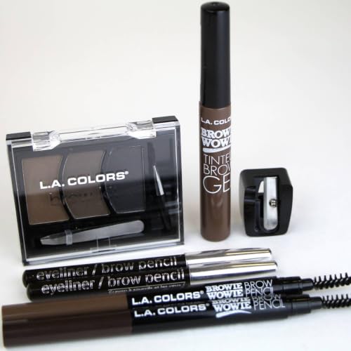 L.A. COLORS Browie Wowie Soft Brown Brow Pencil - Long-Lasting & Smudge-Proof