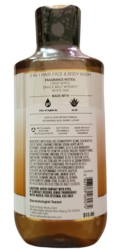 Bath & Body Works Whiskey Reserve 3-in-1 Hair Face & Body Wash + Shea Bar Soap