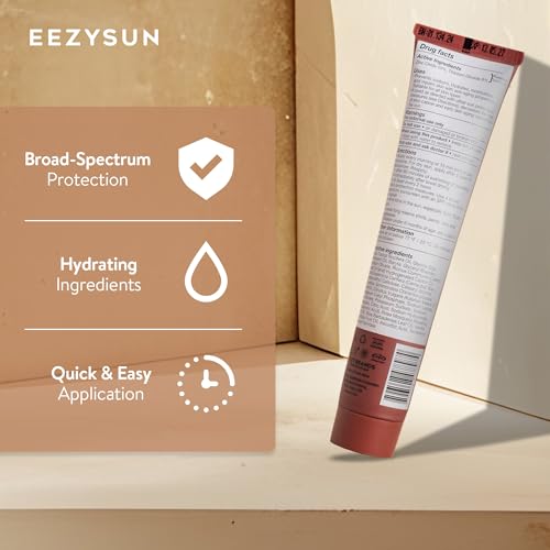 EEZYSUN Bare Tinted Sunscreen SPF 50 Deep - Hydrating Face Sun Protection