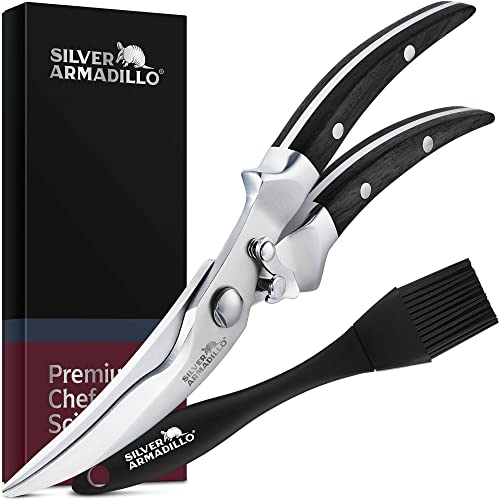 Heavy Duty Poultry Shears - Professional Stainless Steel Kitchen Scissors