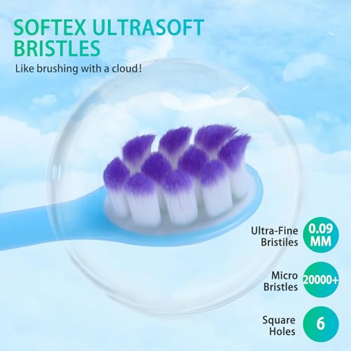 Ultra-Gentle Soft Toothbrushes for Sensitive Teeth - 5 Pack