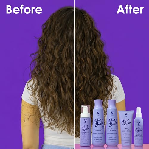 V&Co. Wavy Hair Shampoo & Conditioner Set | 12 Oz, Sulfate Free