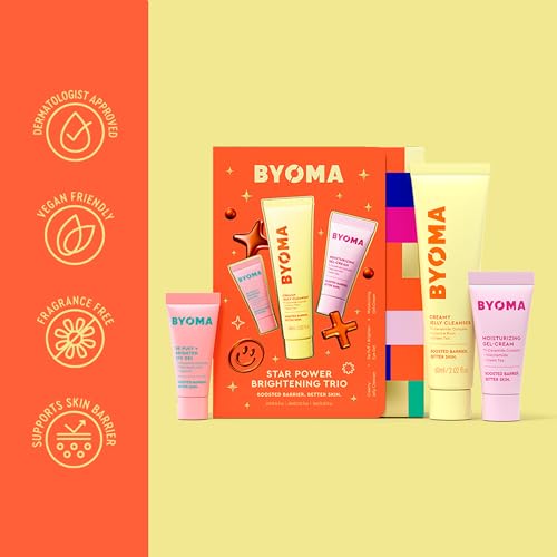 BYOMA Brightening Skincare Set – Travel Size 3-Step Hydrating & Radiance Boosting Routine