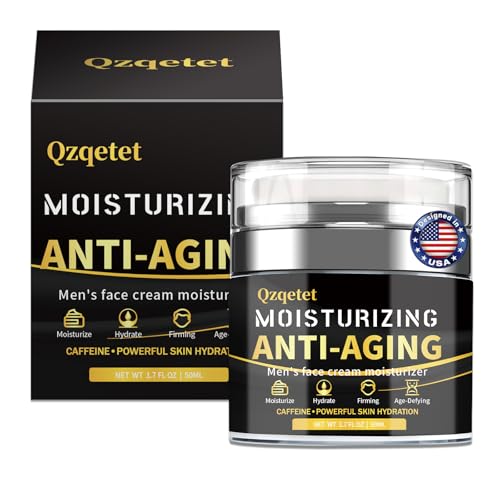 QZQETET Men’s Anti-Aging Face Moisturizer with Collagen, Retinol & Hyaluronic Acid - 1.7 OZ