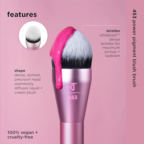 Real Techniques Power Pigment Blush Makeup Brush - 1 Count