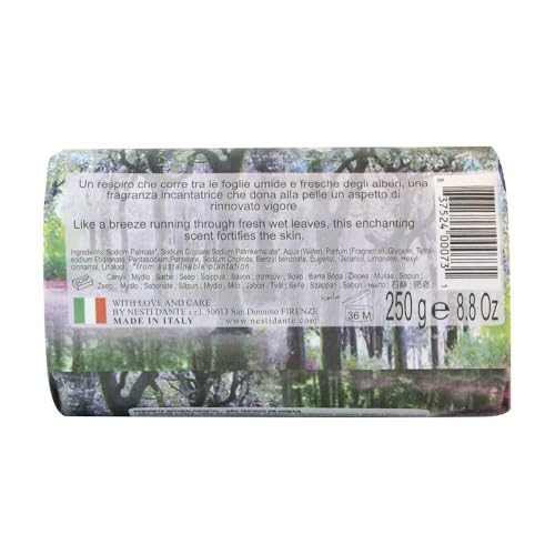 Nesti Dante Emozioni In Toscana Natural Soap Bosco Incantato 8.8oz - Enchanting Forest Scent, Handmade Italian Bar