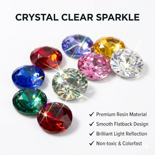 60 Color Bedazzling Kit with Flatback Resin Rhinestones & Tools