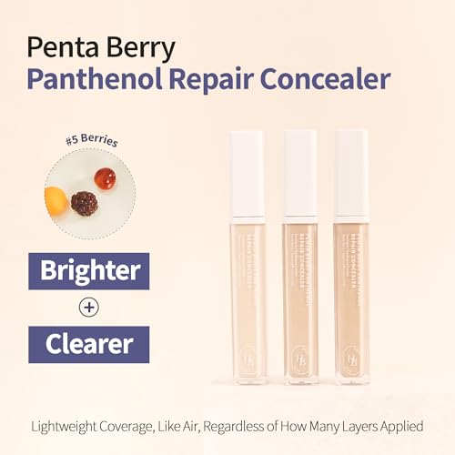 HEVEBLUE Penta Berry Panthenol Repair Concealer - Ivory, Full Coverage