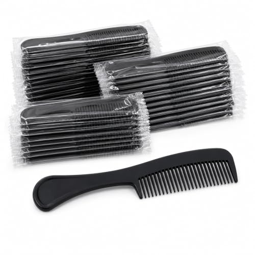 120 Disposable Black Hair Combs for Men and Women - Bulk Pack