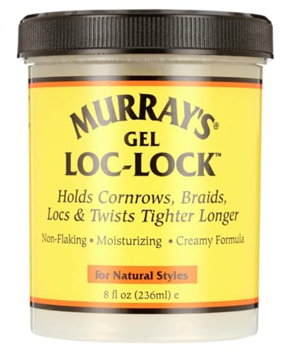 Murray's Loc-Lock Hair Gel - 8 oz. Pack of 2 for Strong Hold