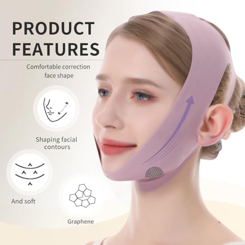 V-Line Lifting Mask for Jawline Tightening - Pink