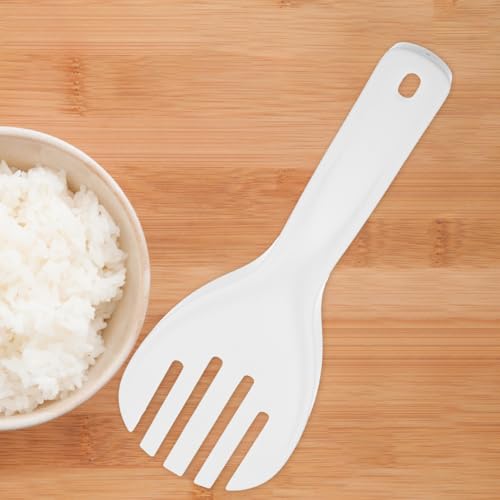 Hemoton 2pcs Non-Stick Rice Paddle Spoon Set - Durable Plastic Kitchen Utensils