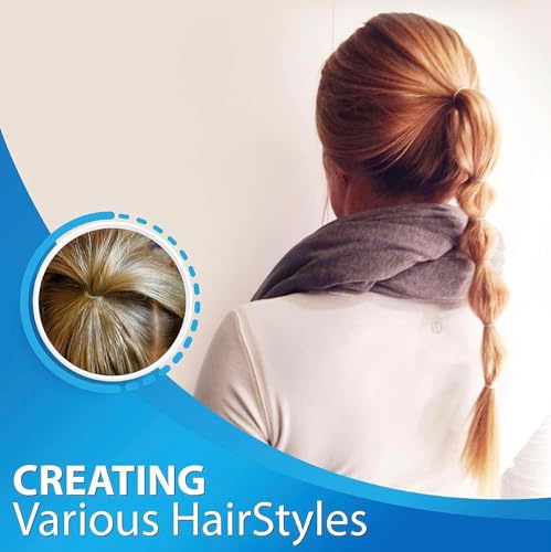 Clear100 Mini Hair Elastics for Thin Hair - 100 Pack, Plastic Wire Ties by Cosy Companions