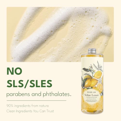 ROMIIE ZOI Foaming Hand Soap Refill, Sicilian Lemon, Moisturizing, 33.8 oz