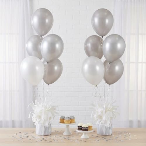 Moretreat Balloon Weights - 6 Pack White Durable Party Decor