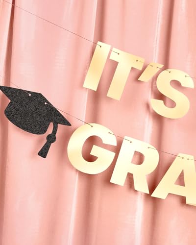 It's Giving Graduated Gold Foil Banner - 6ft Graduation Decor