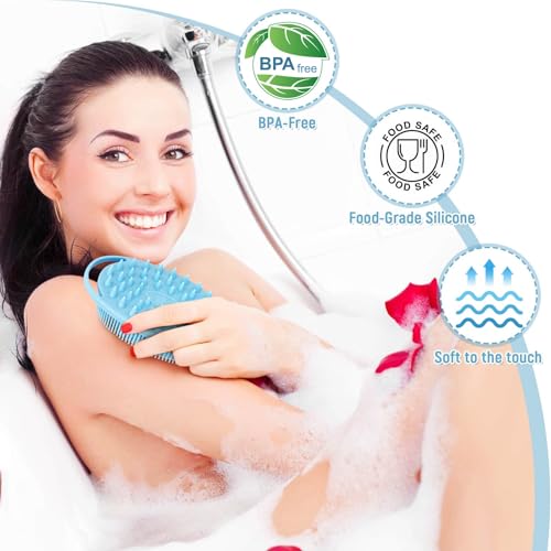 Uormsici Silicone Body Scrubber - Gentle Exfoliating Brush for All Skin Types