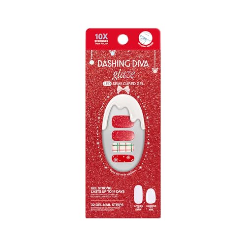 Dashing Diva Glaze Semi-Cured Gel Nail Strips - Plaid About You Set