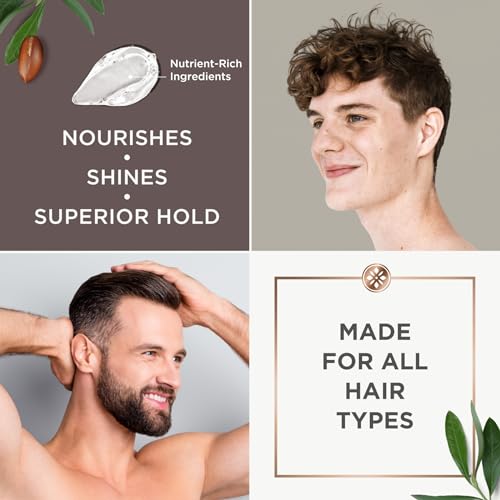 Argan Magic Strong Hold Hair Gel with Argan Oil - Flake-Free, Long-Lasting Control, 8oz
