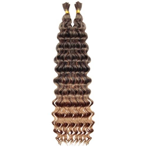 YXCHERISHAIR Boho Curly Braiding Hair 22in Pack of 2, 1B/27 – 2 Bundles