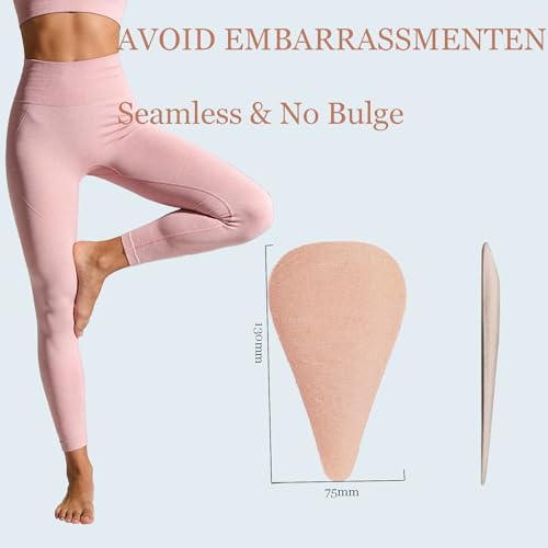 Majurphy 3-Pack Silicone Camel Toe Concealer Pads - Reusable Seamless Inserts for Swimwear & Bikinis