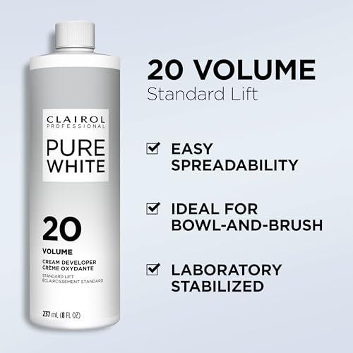 Clairol Professional Pure White 20 Volume Hair Developers for Lightening & Gray Coverage