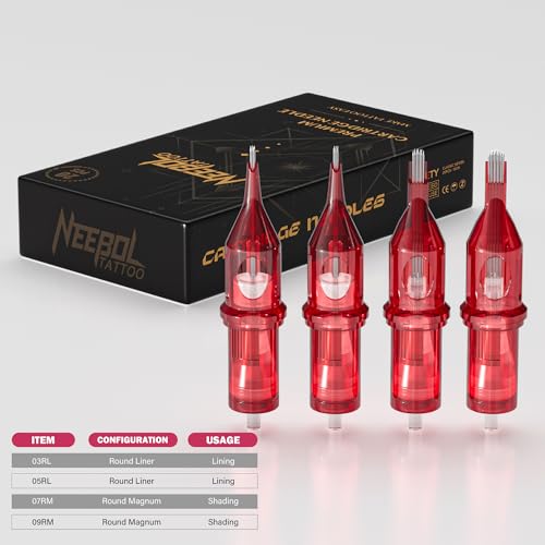 Neebol Wireless Tattoo Kit with 2 Gold 1600mAh Batteries - Complete Set for Beginners